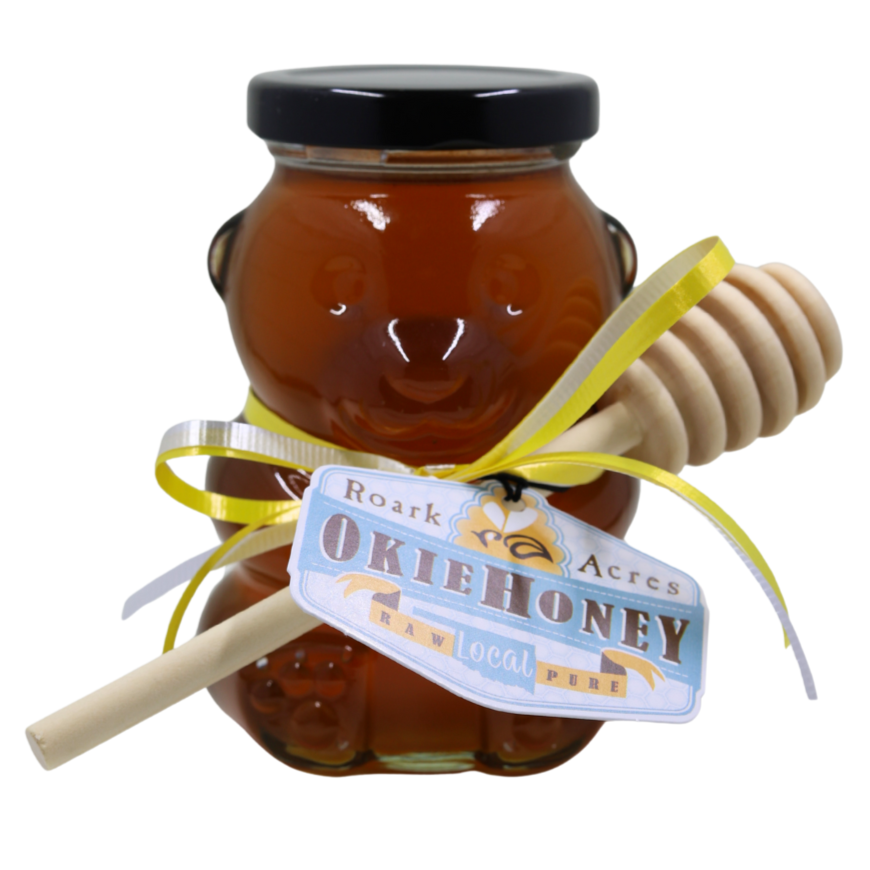 Okie Honey - Glass Bear – Roark Acres Honey Farms