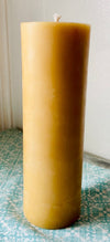 Smooth Beeswax Pillar Candles.