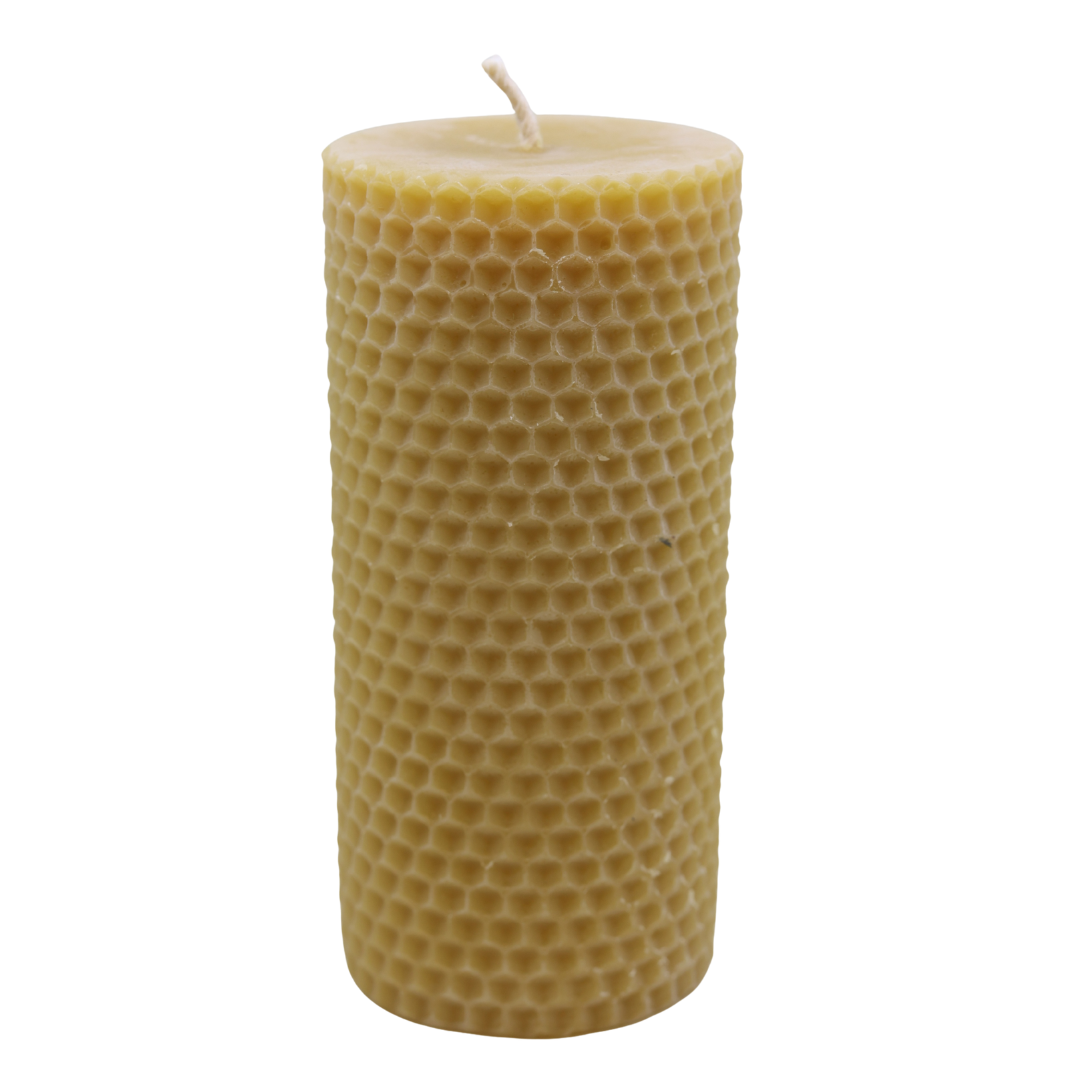 Honeycomb Beeswax Pillar Candles