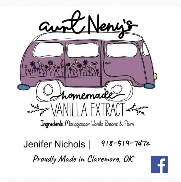 Aunt Neny's Homemade Vanilla Extract (4oz)