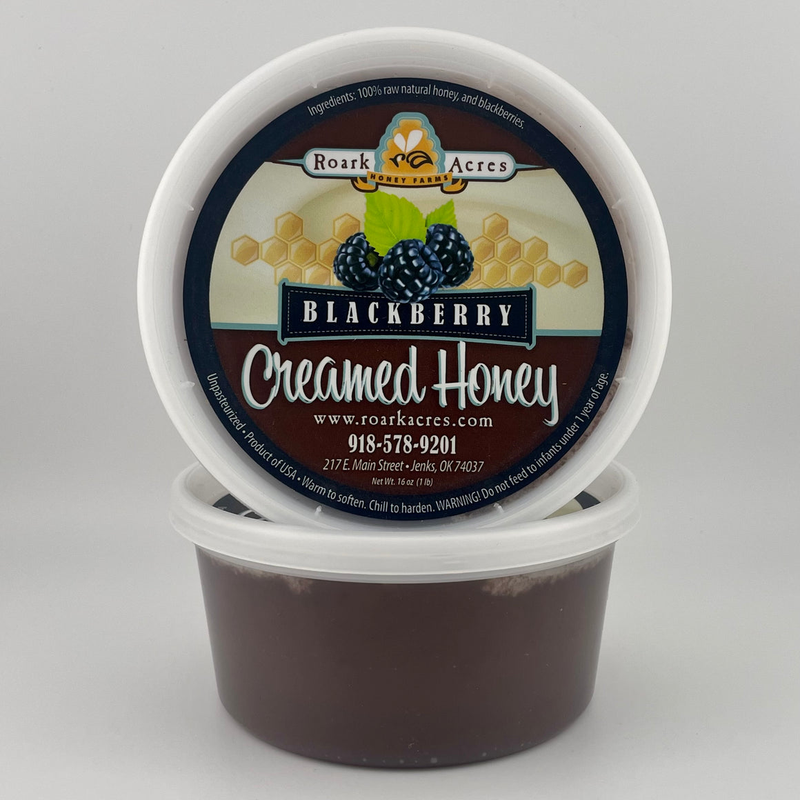 Blackberry Creamed Honey