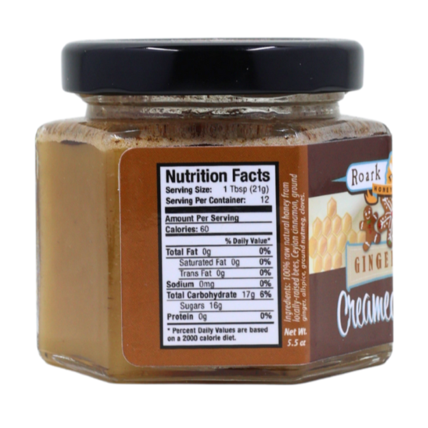 Gingerbread Creamed Honey (Fall Seasonal)