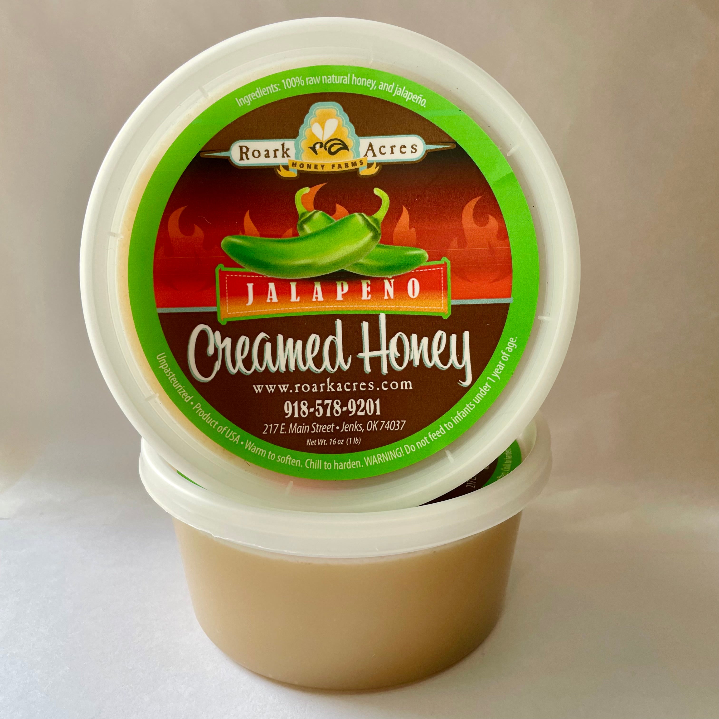Jalapeño Creamed Honey (Mild) – Roark Acres Honey Farms