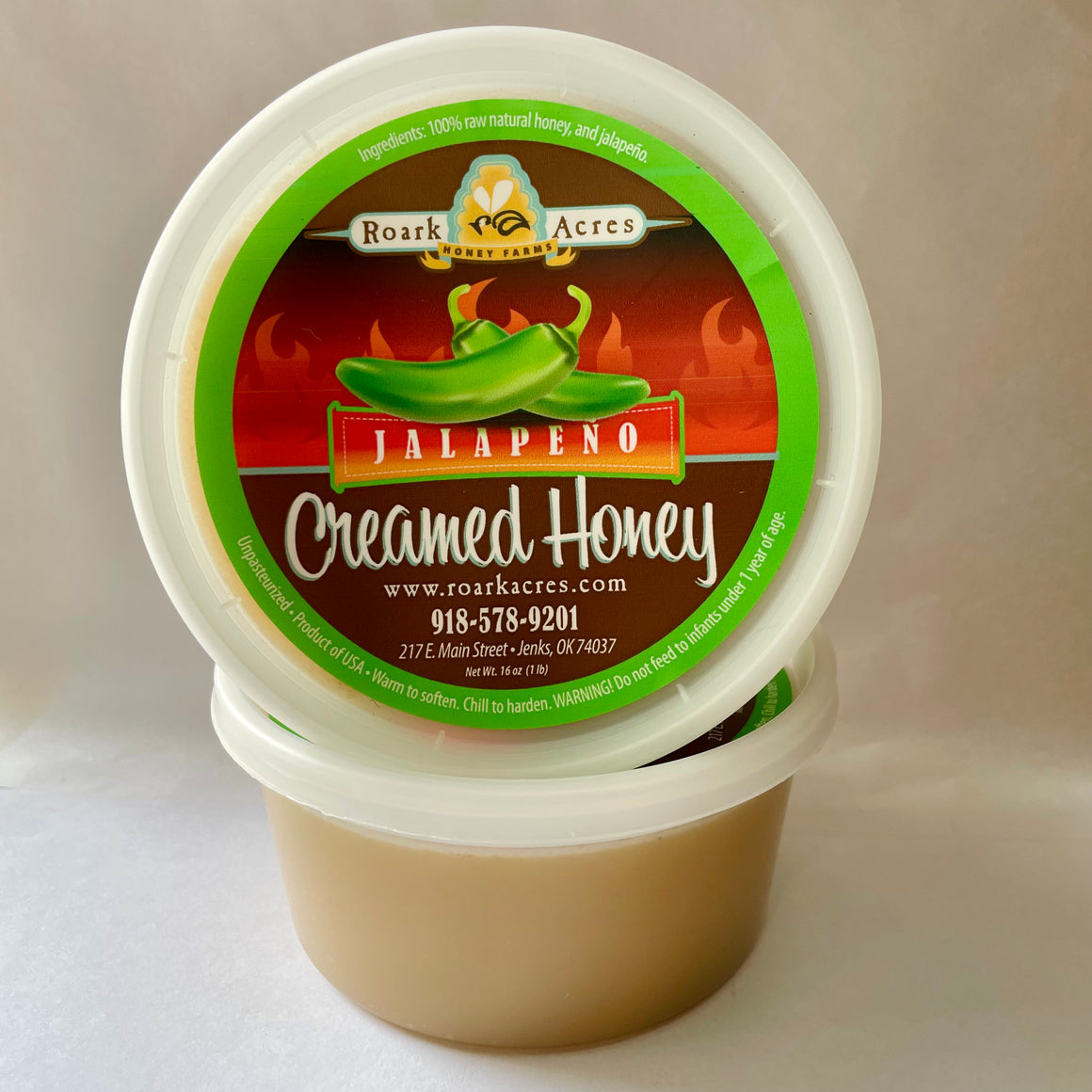 Jalapeño (Sweet Heat) Creamed Honey (Mild)