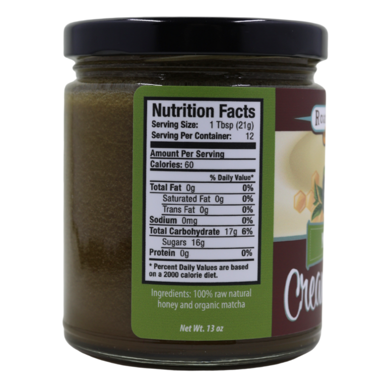 NEW! Matcha Creamed Honey