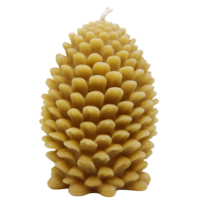 Pinecone Beeswax Candles