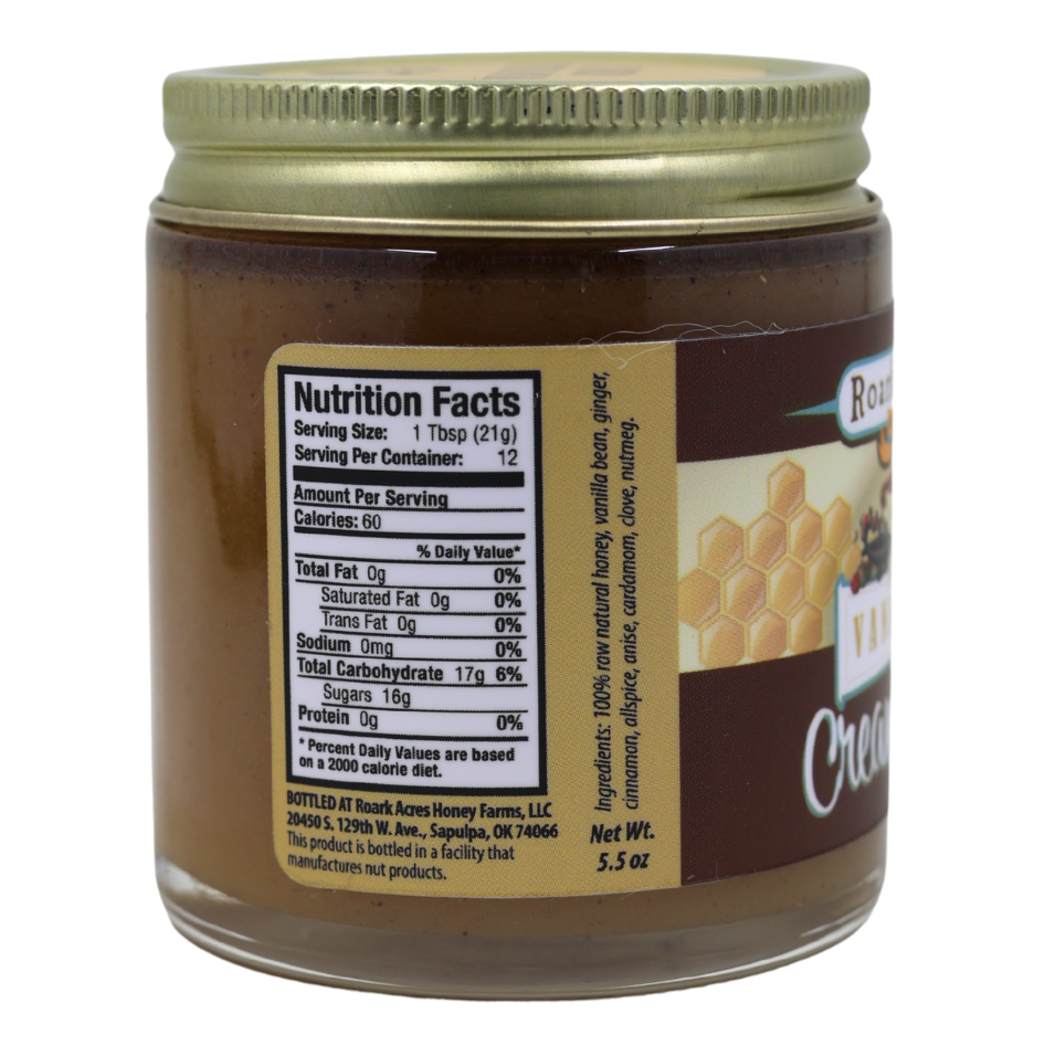 Vanilla Chai Creamed Honey – Roark Acres Honey Farms