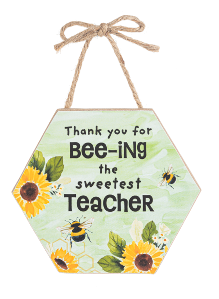 Bee & Teacher Sign Ornaments