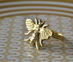 Gold Bee Napkin Ring