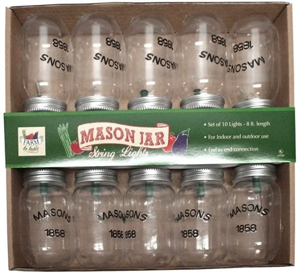 Mason Jar String Lights.