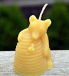 Bear & Skep Beeswax Votive.
