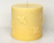 Dancing Bees Beeswax Candle.