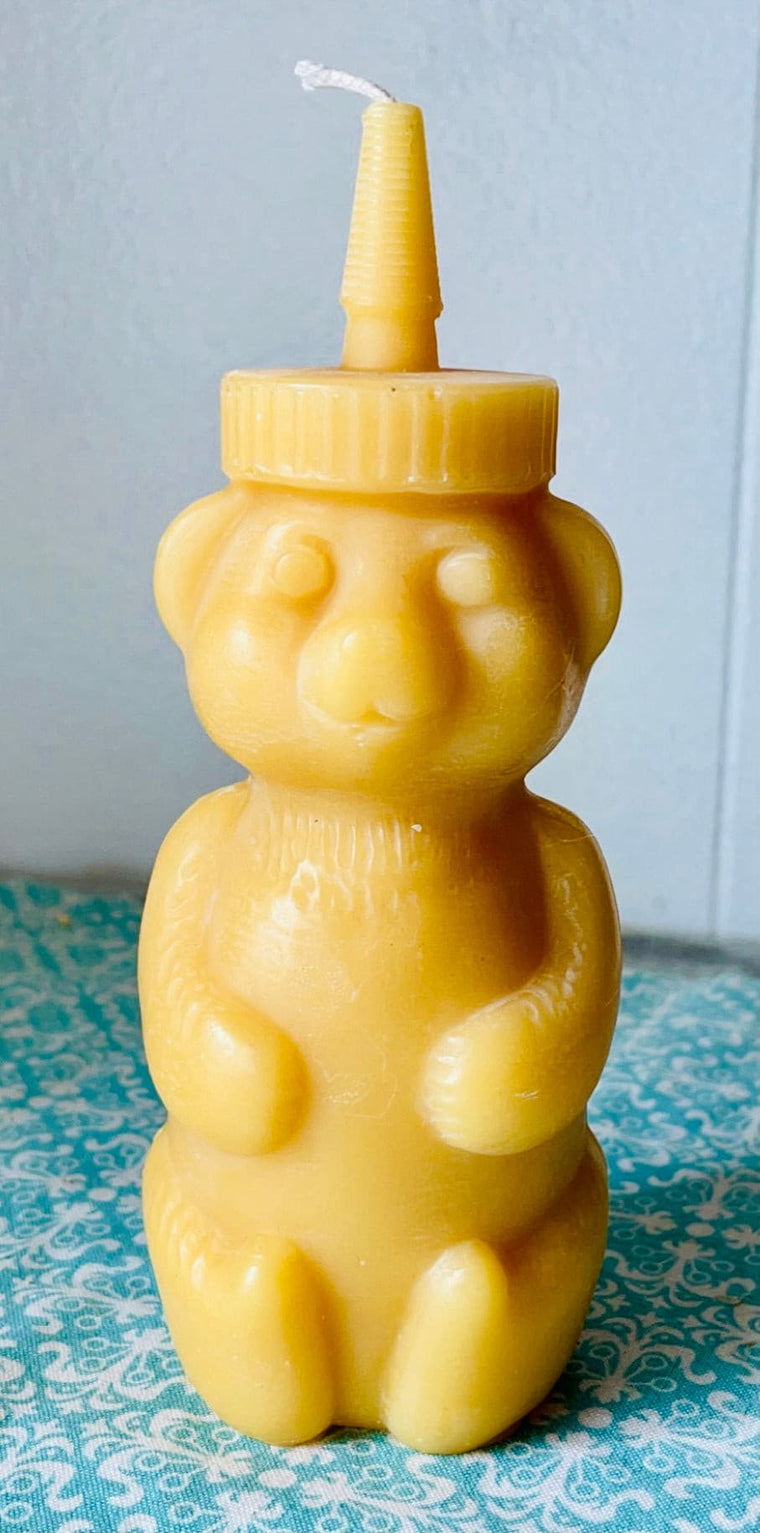 HoneyBear Beeswax Candle.