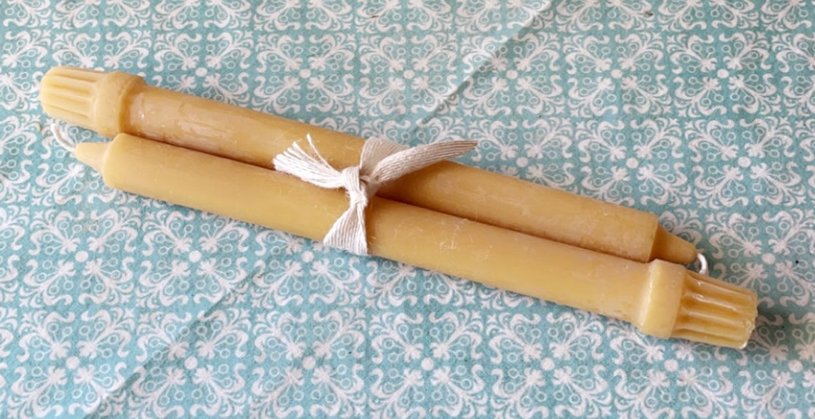 Colonial Taper Beeswax Candle.