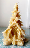 Nativity Christmas Tree Beeswax Candle.