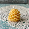 Pinecone Beeswax Candles.