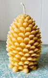 Pinecone Beeswax Candles.