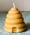 Honeybee Skep Shaped Beeswax Candles.