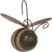 12 PACK Rustic Wooden Bee Ornament.